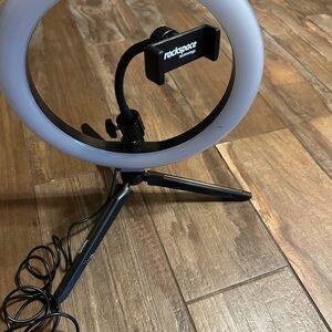 Black Ring Light with Tripod Stand